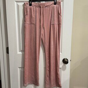 Velour Pink Pants "BABE"